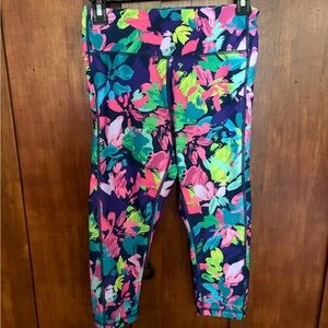 Tek Gear Women's Cropped Pants with Colorful Floral Print